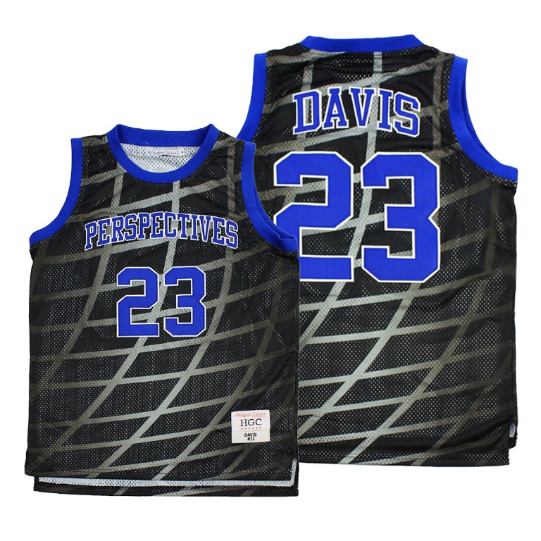 Men's Los Angeles Lakers Anthony Davis #23 NBA Alternate High School Basketball Black Basketball Jersey KSS4383YK
